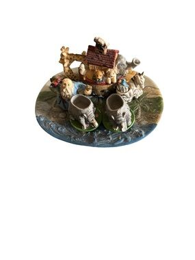 Noah's Ark Mini Tea Set Decorative
Figurines Animals~Noah Ceramic 9 PC Nursery
